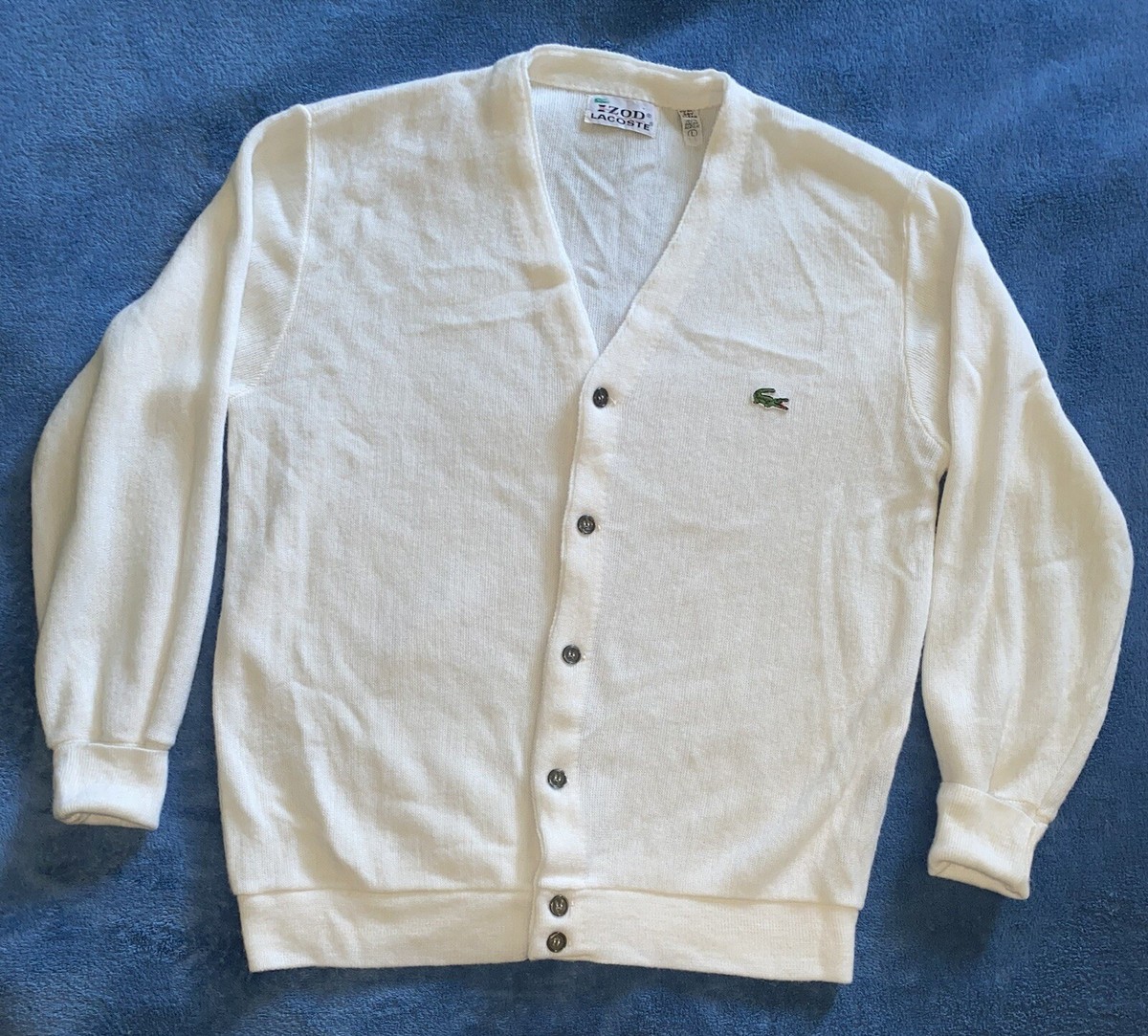 True Vintage 60's IZOD Lacoste Cardigan Sz L (22in W X 26IN True Vintage 60's IZOD Lacoste Cardigan Sz L (22in W X 26IN