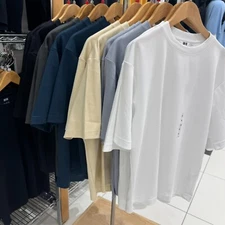 UNIQLO U AIRism Cotton Oversized T-Shirt Half-Sleeve 13color XS-4XL Japan