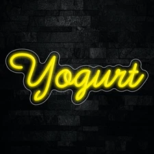 Yogurt LED Neon Sign 23"L x 9"H #32899