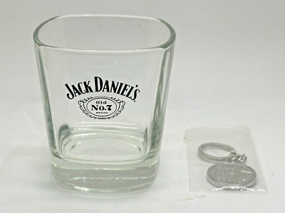 JACK DANIELS ALTER SCHLÜSSELANHÄNGER NO 7 ROCKS GLAS UND METALL - PUB HAUSBAR GESCHENK SCHLÜSSELRING