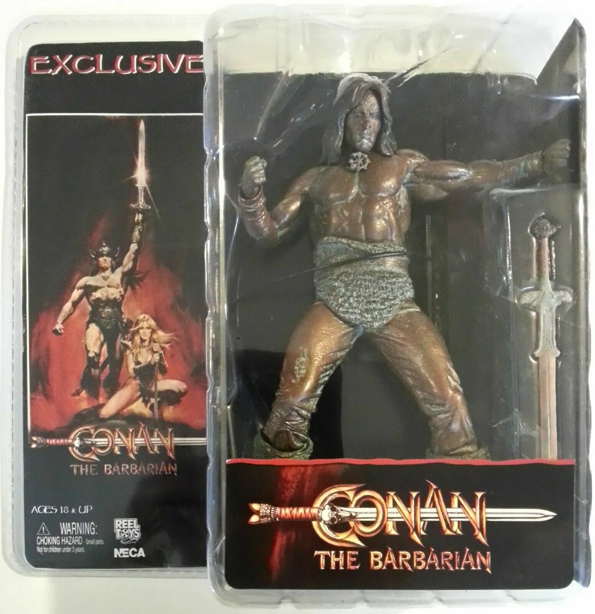 Neca Conan The Barbarian - Édition Exclusive Bronze Finish - Figurine Rare - NEUF