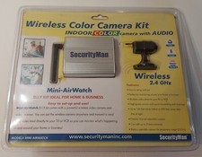 WIRELESS COLOR CAMERA KIT AUDIO INDOOR MINI-AIR WATCH SECURITY MAN SEALED, NEW