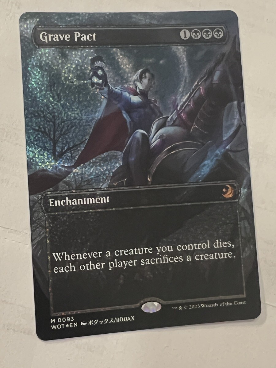 MtG　Grave Pact　英語　コンフェッティFoil Grave Pact (Borderless) (Confetti Foil) | Enchanting Tales