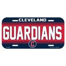 CLEVELAND GUARDIANS 6"x12" OFFICIAL LOGO LICENSE PLATE CAR NEW WINCRAFT 👀🔥