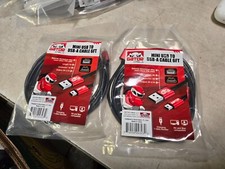 LOT OF 2 USB 2.0 A to Mini B Male Data Sync Charger Cable PC GPS Camera DS PS3