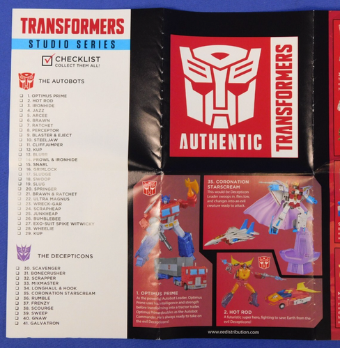 TRANSFORMERS STUDIO SERIES 86 CATALOG DEVASTATOR POSTER HASBRO PROMO - Picture 6 of 8