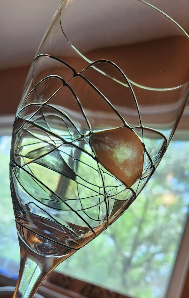 Wine Glasses Stained Glass Mosaice Pattern 9 3/4" Set of 2 | eBay