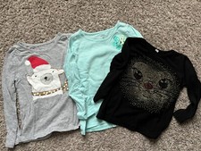 Lot W/ 3 Girls Long Sleeve Shirts Size 4T