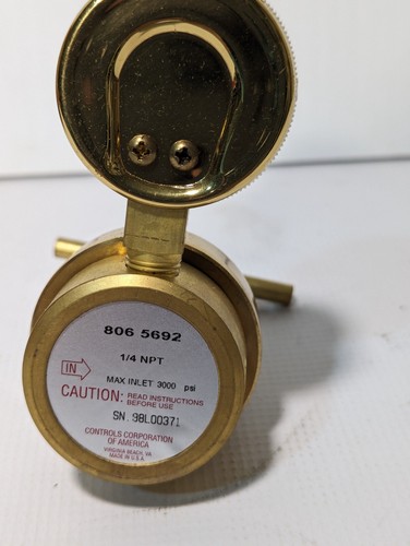 Concoa 806 5692 Pipeline Regulator, 40 PSI, 1/4" NPT - Picture 4 of 7