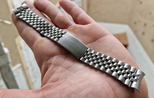*NOS* BRACELET ACIER VINTAGE JUBILÉ SEIKO ROLEX *20 MM* POUR MONTRES ANCIENNES - Photo 3/13