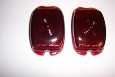 1940-53 Chevy truck taillight lenses, one pair glass.