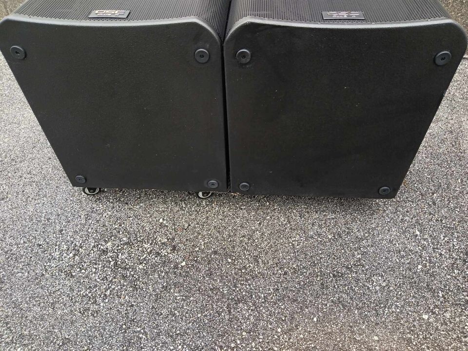 QSC KW181 CK181 POWERED ACTIVE 18" 1000W SUBS SUBWOOFER PAIR WITH COVERS eBay