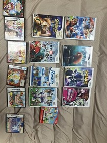 Nintendo DS / Nintendo Wii Video Game Lot 15 Original Cases/game Manual Bundle