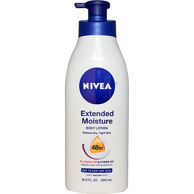 Nivea Extended Moisture Body Lotion, 16.9 oz (Pack of 12)