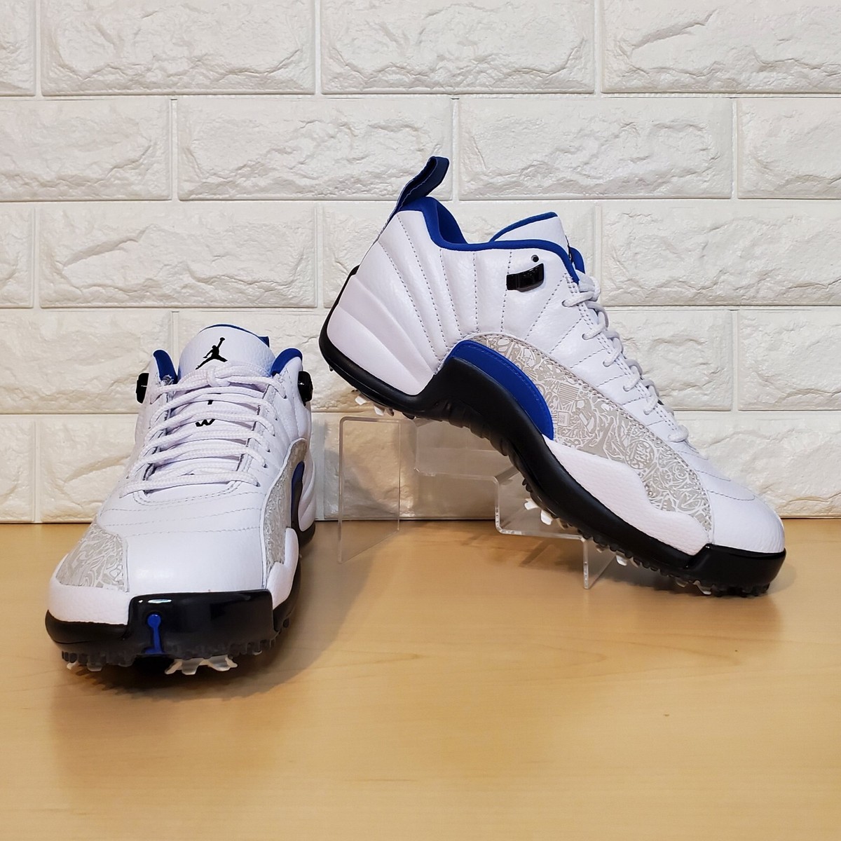 Air Jordan 12 Low Golf NRG P22 Mens Size 9 White Game Royal Blue