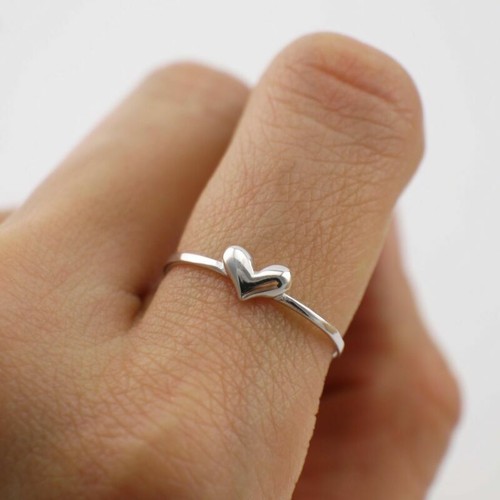 Herz Ring Fingerspitzenring Obergelenkring Knöchelring 925 Sterling Silber A3145 - Bild 2 von 11