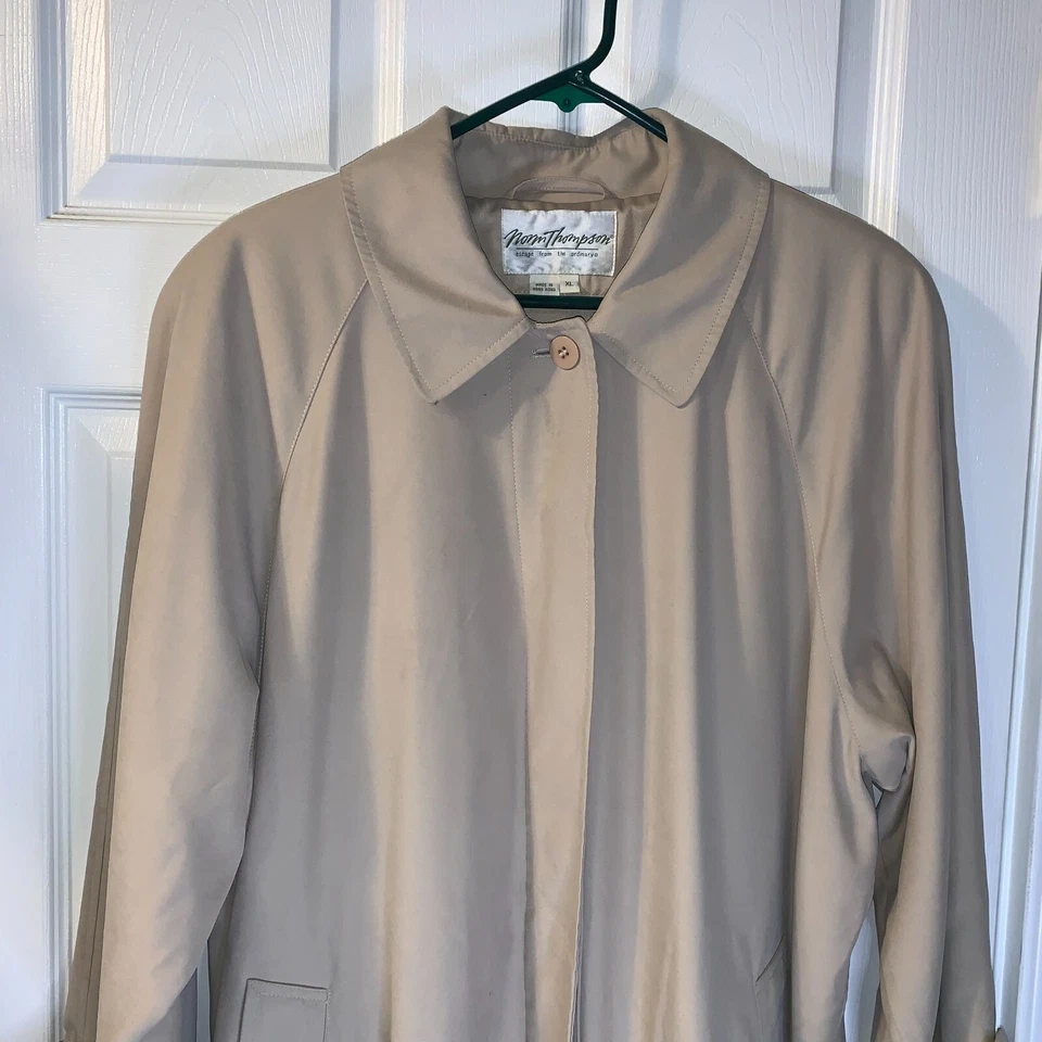 Impermeable vintage para mujer Norm Thompson holgado sin estructura talla XL 90 oficina Foto 3 de 4