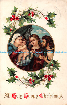 R352696 A Holy Happy Christmas E P Dutton Ernest Nister Nr 288 1909