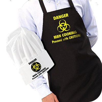 Erwachsene Schürze Herren Kochen Backen Küche BBQ Catering Koch Lustig Grillen Gefahr