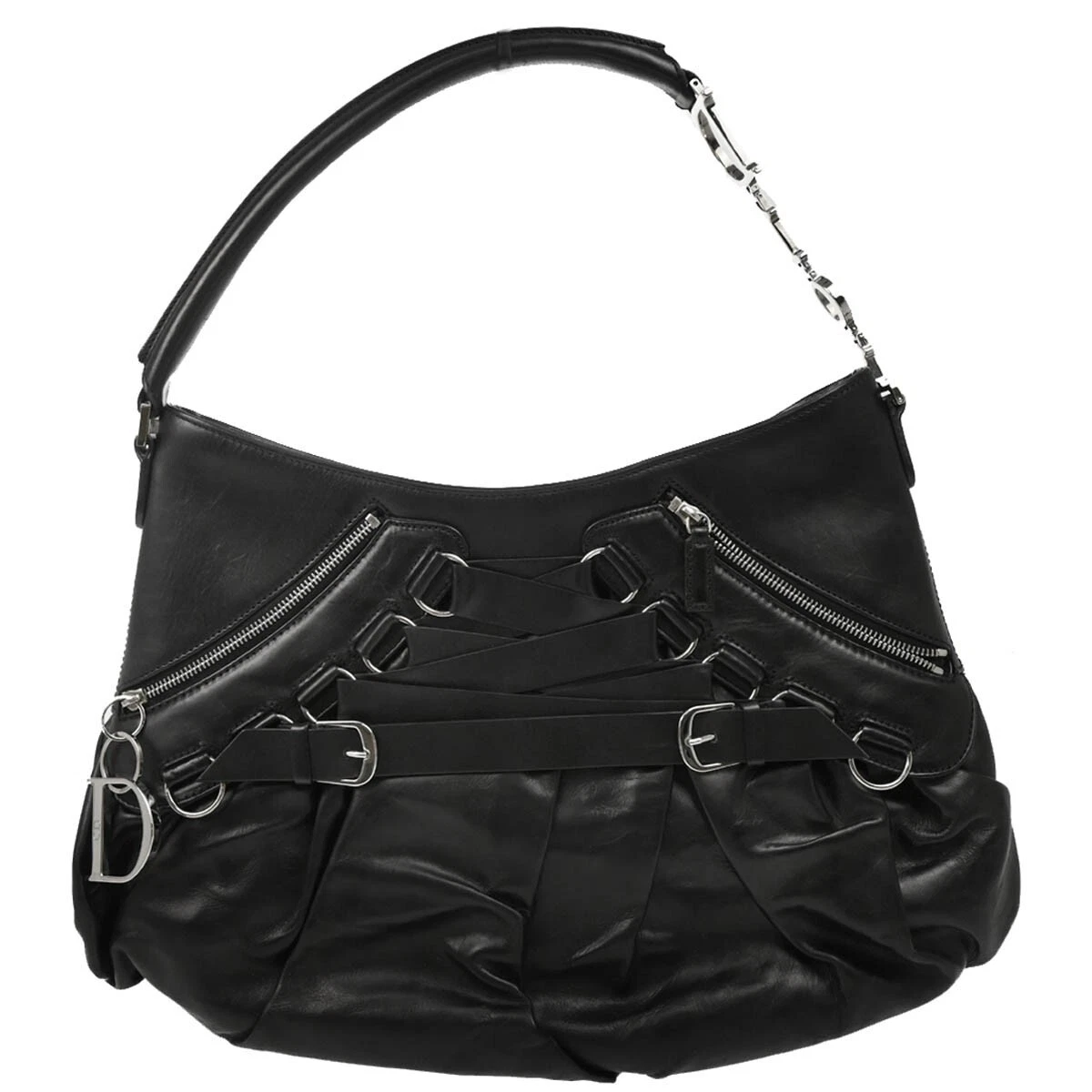 Sac à main Christian Dior en cuir noir 13BM 0044 164749