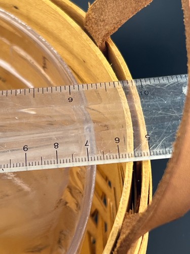 Runder Longaberger Servierkorb mit geteiltem Kunststoffschutz. top Zustand - Bild 6 von 7