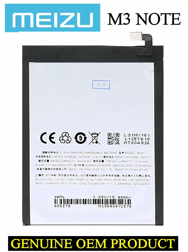 MEIZU M3 Note BATTERY 4100mAh BT61 OEM