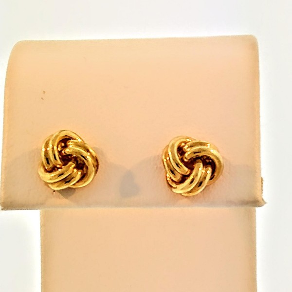 Tiffany & Co. Classic Love Knot Pierced Earrings In 18 KY Gold ON SALE NOW!!