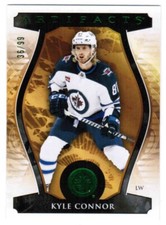 23/24 2023 UPPER DECK ARTIFACTS KYLE CONNOR #115 BASE STARS EMERALD /99 WINNIPEG