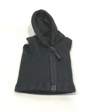 SP-MZ-HD: Sleeveless Logo Zipper Wired Hoodie for Mezco one:12 (2019) Hellboy 