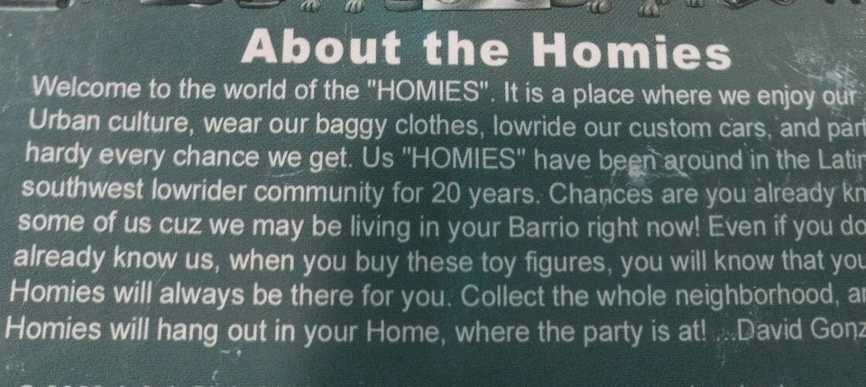 Juego de caja de 6 figuras vintage Homies serie #4 2002 difícil de encontrar Foto 4 de 4