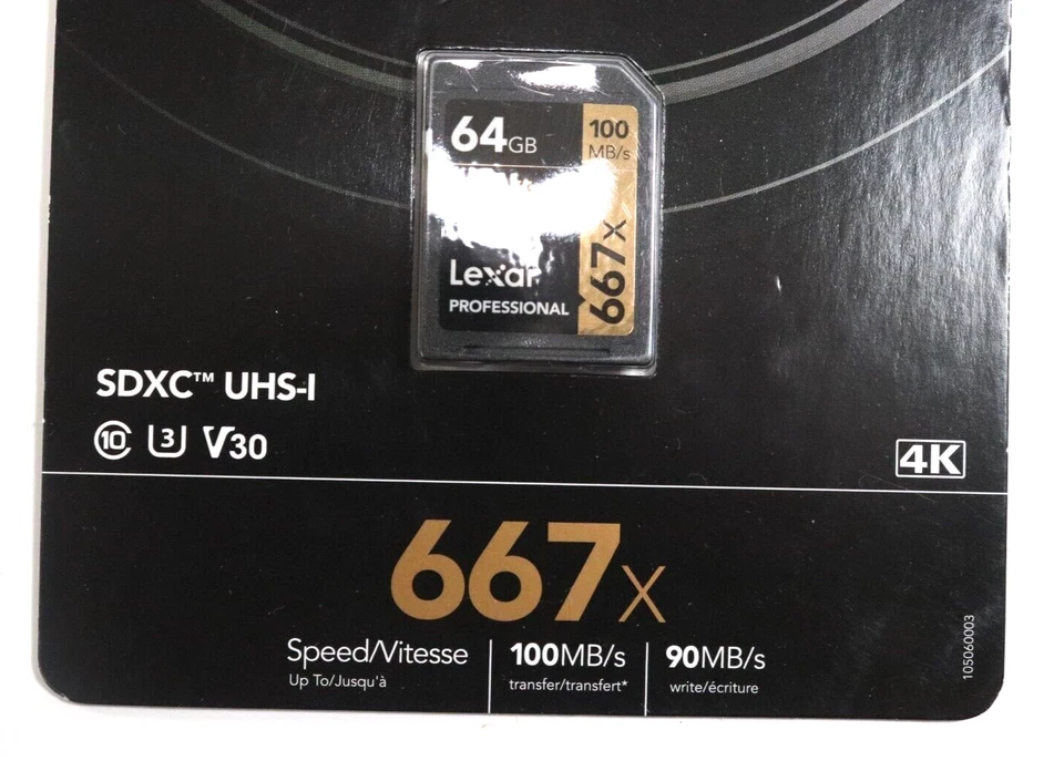 Lexar 64GB Professional 667x UHS-I SDXC Memory Card - Image 2 of 4