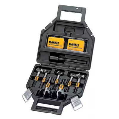 DEWALT Self-Feed Wood-Drilling Bits 7/16'' Quick Change Shank with Case (8-Piece)