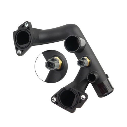 Thermostat Cover Water Outlet Pipe w/Sensor For Jaguar Vanden Plas XJ8 & XK8