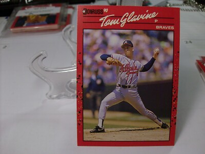 1990 Donruss Baseball #145a - Tom Glavine VAR - Atlanta Braves 90-250