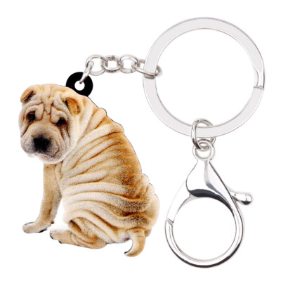 Sharpei Keychain