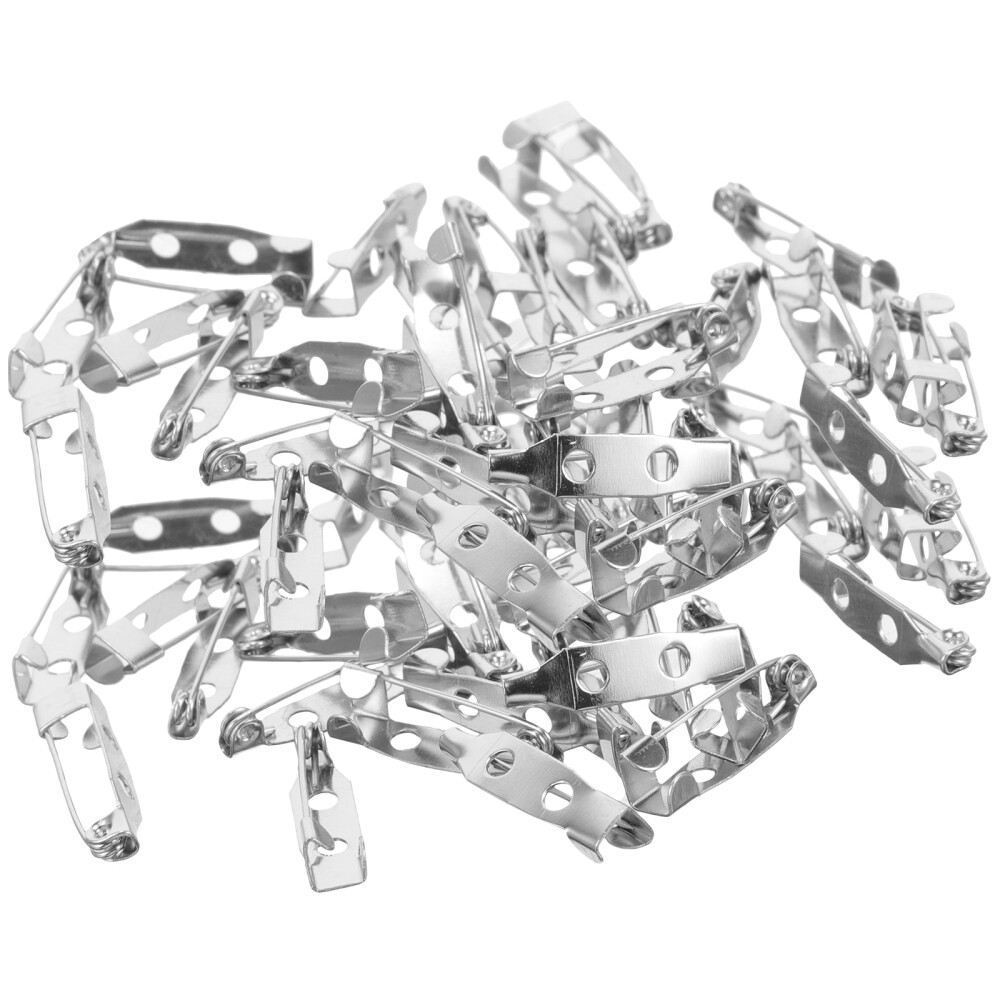 100-Piece Safety Pin Set with Secure Locking Backs for Jewelry & Clothing  