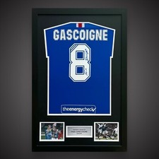 Paul Gascoigne Hand Signed And Framed Rangers Football Shirt &pound;375