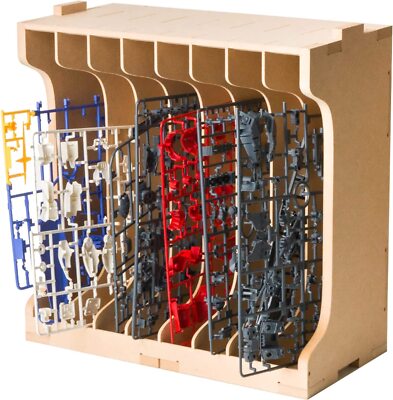 Bucasso Plastic Model Paint Rack MDF Assembled Workstation 5 Cabinets GK7