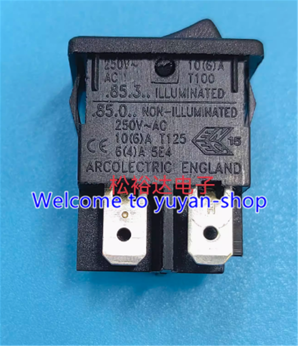 リトルマー 2pcs ARCOLECTRIC ENGLAND.85.0.. 8550VB Rocker Switch 4 Pins