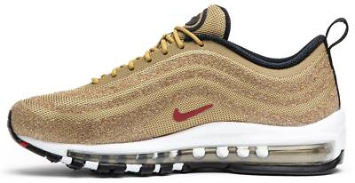 靴 Nike Women's Air Max 97 LX Swarovski Wmns Air Max 97 LX Swarovski Metallic Gold Black Red UK 5 US 7.5