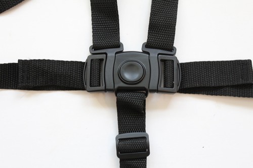 NEW Graco Blossom Highchair High Chair Replacement Safety Straps Harness Black - Picture 2 of 2