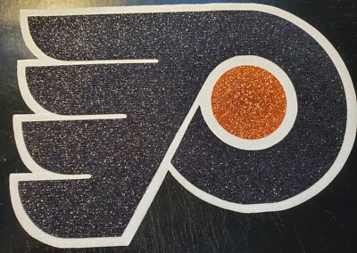 HUGE PHILADELPHIA FLYERS ''Shimmering'' IRON-ON PATCH - 6'' x 9''