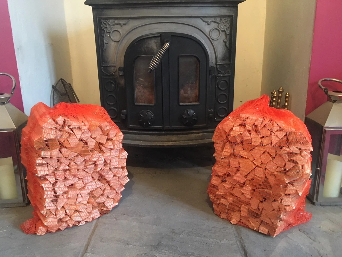 DRY KINDLING FIREWOOD LOGS WOODBURNERS STOVE FIREPIT WEIGHT 15KG NOW 3 NETS  | eBay