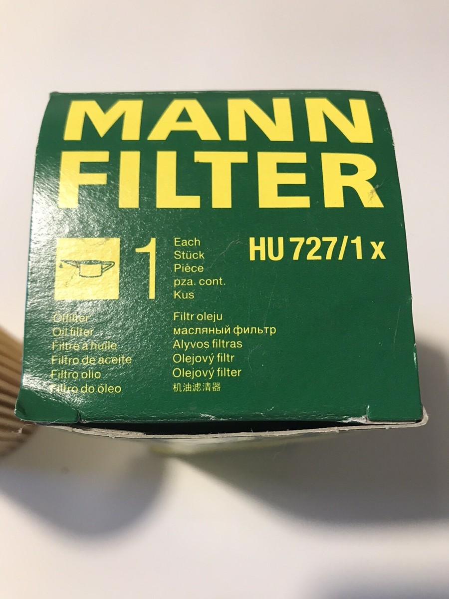MANN-FILTER HU 727/1 X Cartridge Oil Filter – OEM Quality For European Engines, High Dirt Capacity