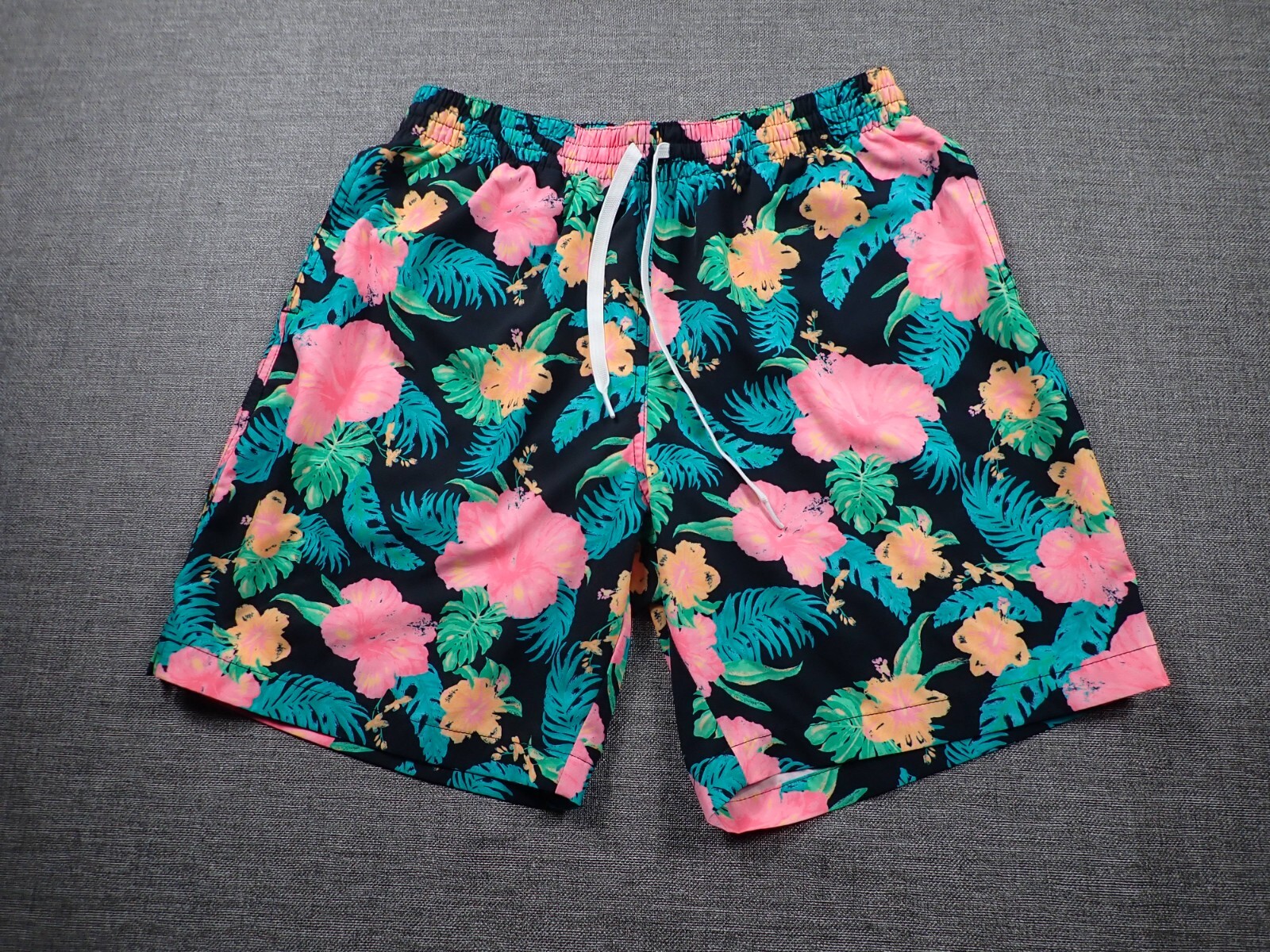Chubbies Stretch Drawstring Floral Swim Trunks Shorts Mens Large 7