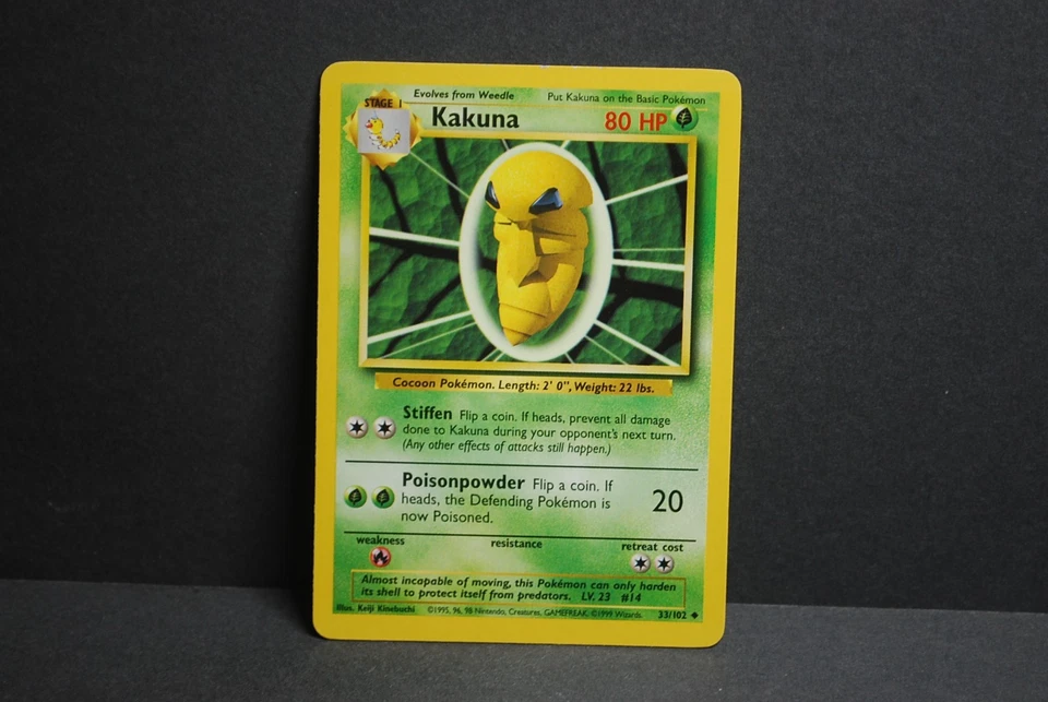Kakuna #33/102 Base Set 1999 Light Play To Near Mint - Image 2 of 2