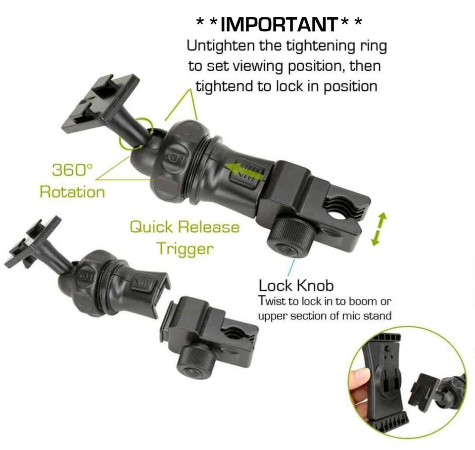 Accesorio básico EasyAdjust platillo micrófono micrófono soporte tableta montaje para la mayoría Foto 4 de 4