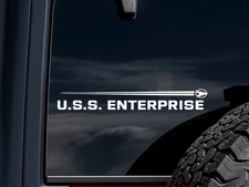 USS Enterprise Decal | Starfleet Logo Sticker | Sci-Fi v3