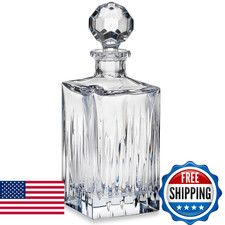 Reed  Barton Crystal Soho Square Decanter