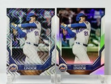 2026 Topps Collector Kit Exclusive #MLB-4 Francisco Lindor Wave Parallel + Base